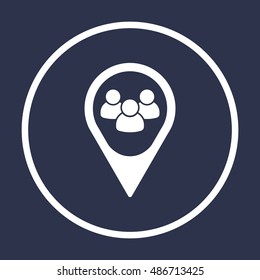 People  icon. Flat design.