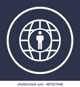 People  icon. Flat design.