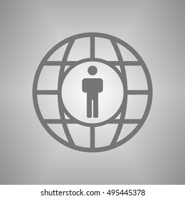 People  icon. Flat design.