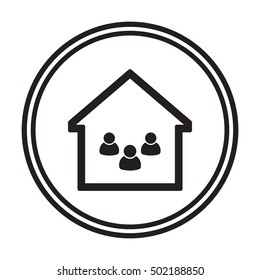 People  icon. Flat design.