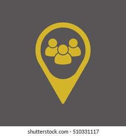 People Icon Flat Design Stock Vector (Royalty Free) 510331117