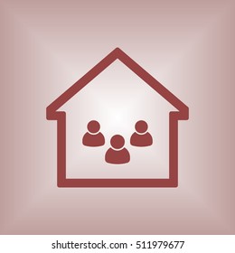 People  icon. Flat design.