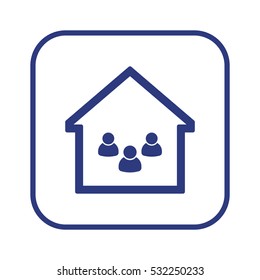 People  icon. Flat design.