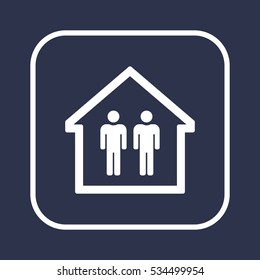 People  icon. Flat design.