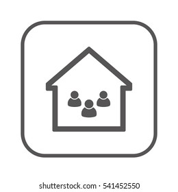 People  icon. Flat design.