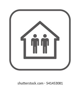 People  icon. Flat design.