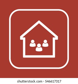 People  icon. Flat design.
