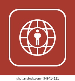 People  icon. Flat design.