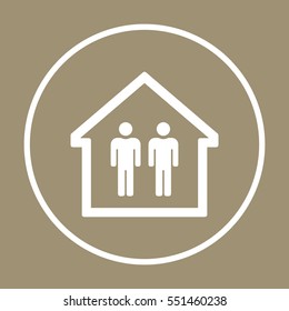 People  icon. Flat design.