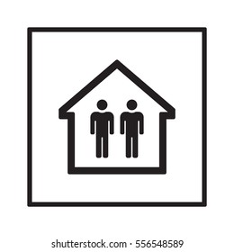 People  icon. Flat design.
