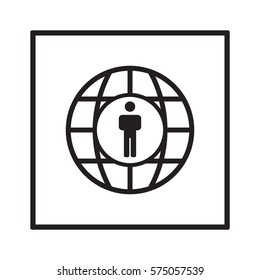 People  icon. Flat design.