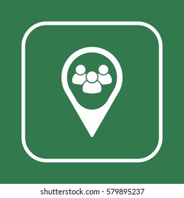 People  icon. Flat design.