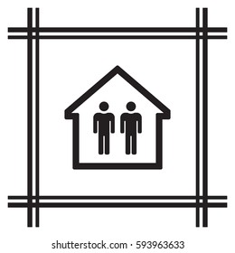 People  icon. Flat design.