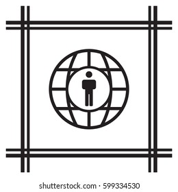 People  icon. Flat design.
