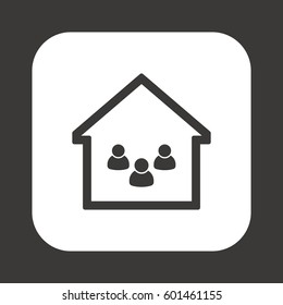 People  icon. Flat design.