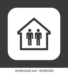 People  icon. Flat design.