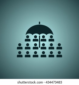 People Icon, flat design style