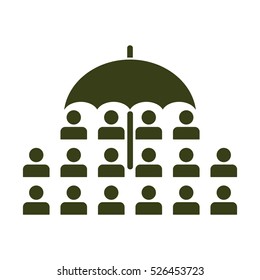 People Icon, flat design style