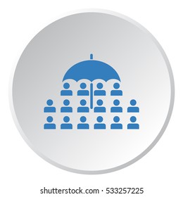 People Icon, flat design style