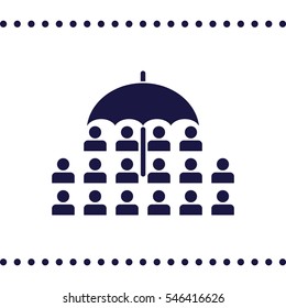 People Icon, flat design style