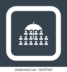 People Icon, flat design style