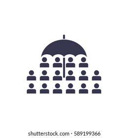 People Icon, flat design style