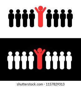 people icon flat design . vector icon 10 eps