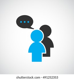 People Icon , flat design , Vector illustration