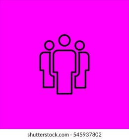 people icon flat disign