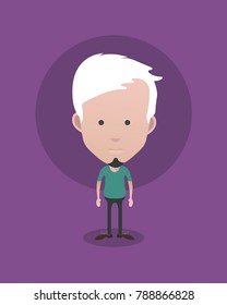 people icon in flat style 1