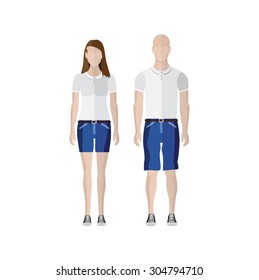 People Icon In Flat style ( Couples )