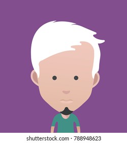 people icon in flat style with faces Nr 25