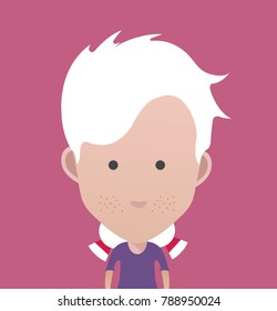 people icon in flat style with faces Nr 24