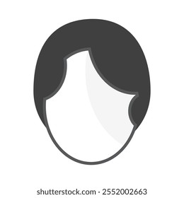 
people icon, in flat style. used for profile photos for internet social media accounts