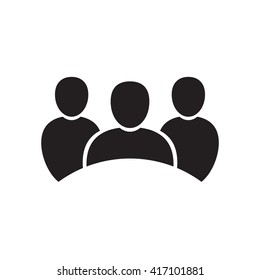 People icon flat - Vector