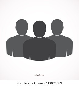People icon flat - Vector