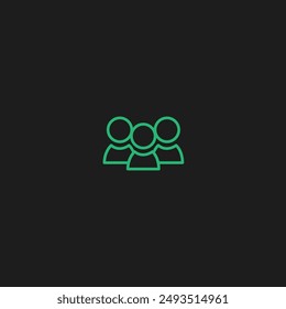 People icon flat vector design