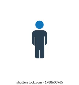 Icono de la gente. Ilustración de símbolo de vector plano. Se puede usar para web y móvil.