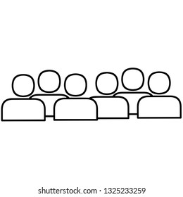 People icon. Group of people icon 