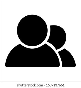 People icon. Group of people.  