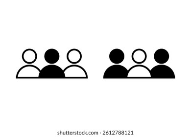 people icon. group, family, human, team, community, friends, population icon.