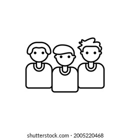 people icon, group vector, team illustration