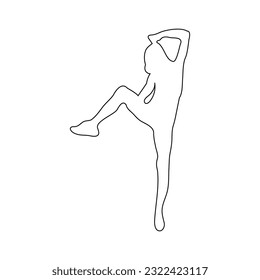 people icon gymnastic person icon vector illustration design