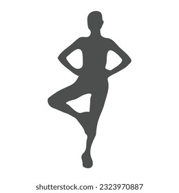 people icon gymnastic person icon vector illustration design