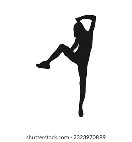 people icon gymnastic person icon vector illustration design