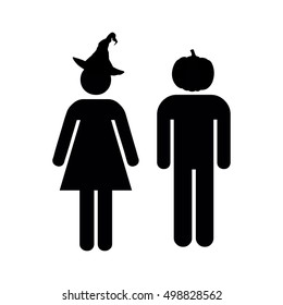 people icon halloween. vector.
