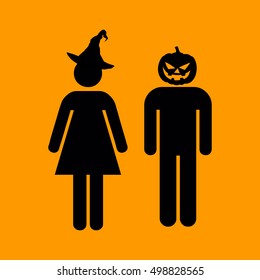 people icon halloween. vector.