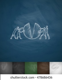 people icon. Hand drawn vector illustration