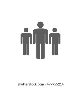 People icon illustration isolated on a white background