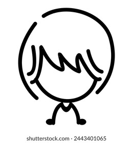 Menschen-Symbol-Illustration Isoliertes Vektor-Zeichen-Symbol